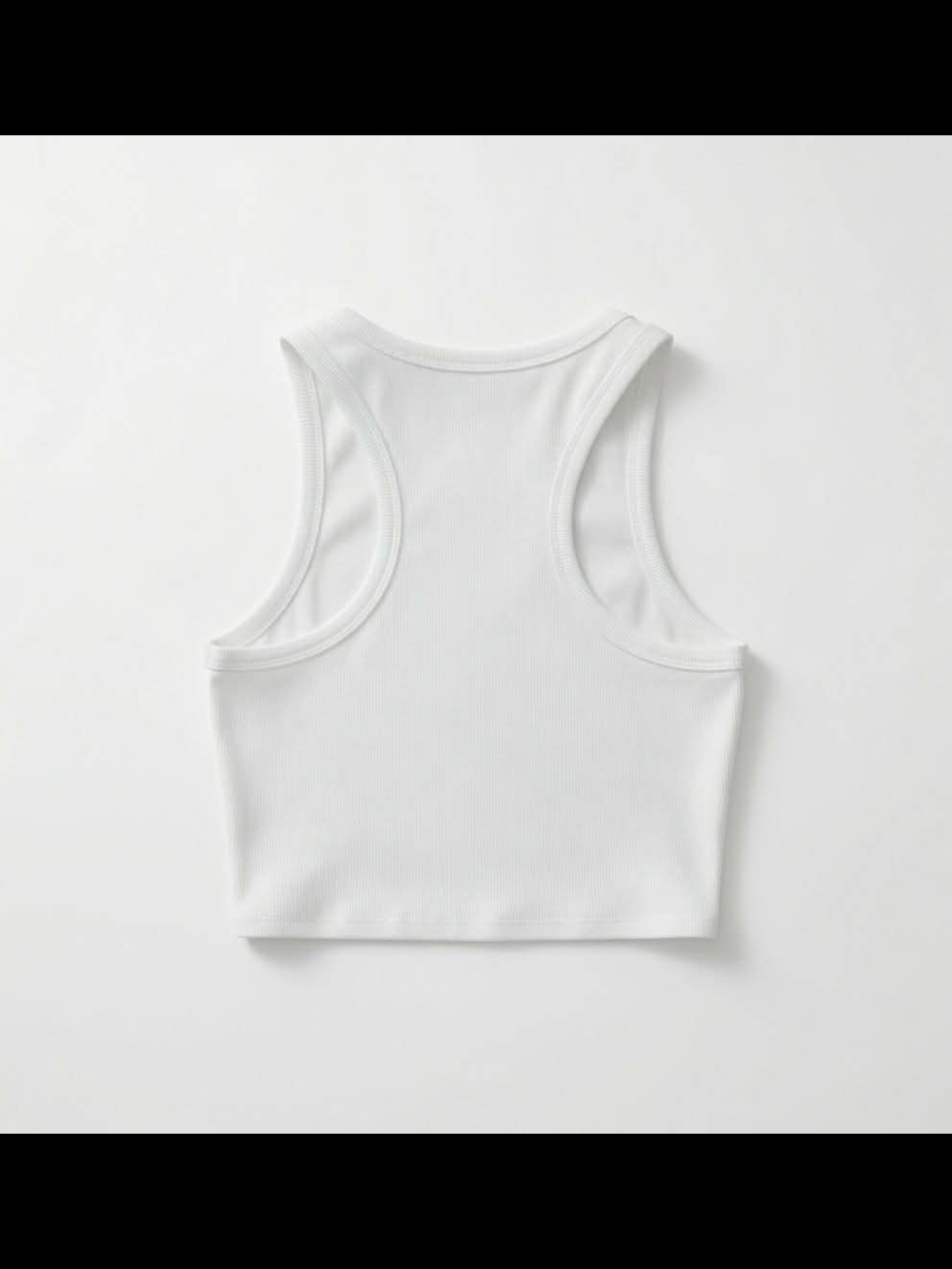 Alo White Ribbed Cropped Tank Multiple Sizes - Picture 2 of 3